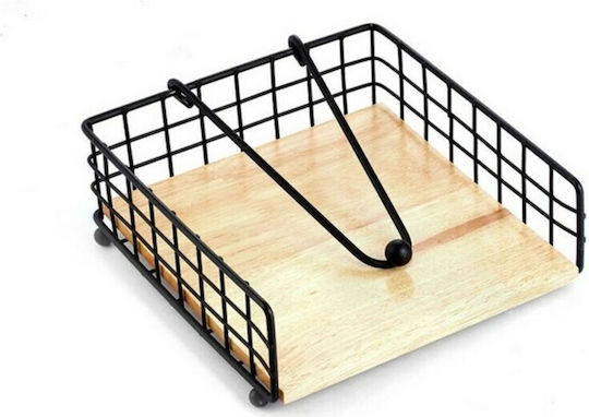 Confortime Metallic Napkin Holder Black 19x19x7cm S2205878 Confortime Metallic Napkin Holder Black 19x19x7cm S2205878