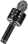 Wireless Karaoke Microphone SPM WS858 in Black Color