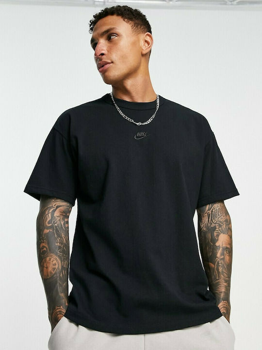 Nike Premium Essentials Ανδρικό T-shirt Μαύρο Μονόχρωμο