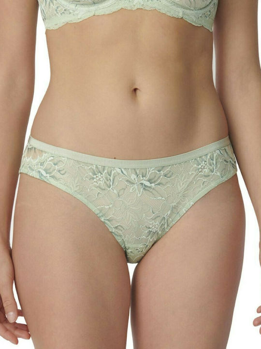 Triumph Damen Slip mit Spitze Mint