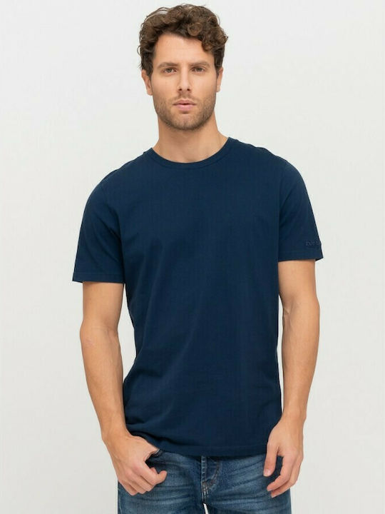 Staff Alfred Ανδρικό T-shirt Navy Μπλε Μονόχρωμο