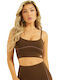 Guess Women's Sports Bra without Padding Brown