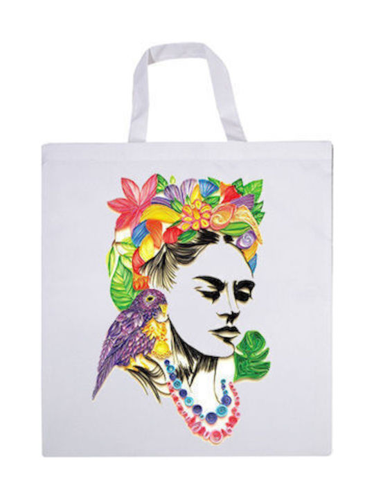 Cotton Bag 38x42 White FRIDA 35