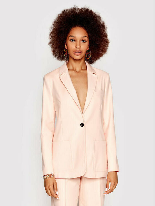 Ted Baker Lung Blazer pentru femei Cu talie Sacou Roz