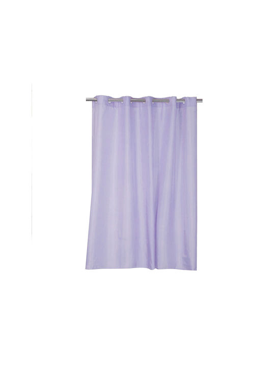Nef-Nef Shower Κουρτίνα Μπάνιου Υφασμάτινη με Τρουκς 180x180 cm Lavender