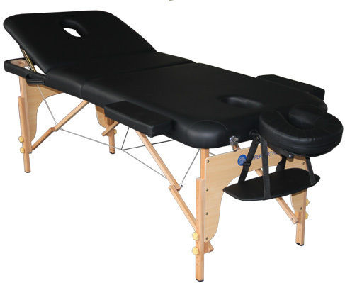 SuperOrtho Pro 3 Pat de Fizioterapie Portabil/Pliabil Negru din Lemn 190x71cm