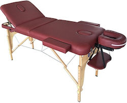SuperOrtho Pro 3 Massage Bed Burgundy 190x71cm