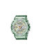 Casio G-Shock Uhr Chronograph Batterie mit Grün Kautschukarmband