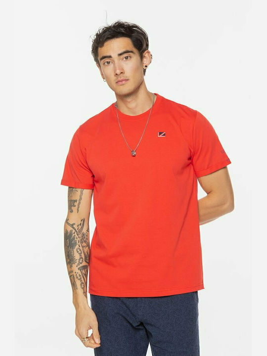 Pepe Jeans Ackley Herren T-Shirt Kurzarm Rot