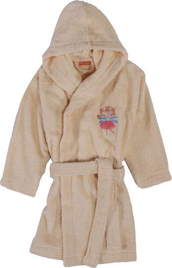 Nef-Nef Homeware Kids Hooded Bathrobe Magic World Yellow 030576