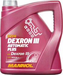 Mannol Λάδι για Αυτόματο Κιβώτιο Ταχυτήτων Αυτοκινήτου ATF Dexron III Red 4lt