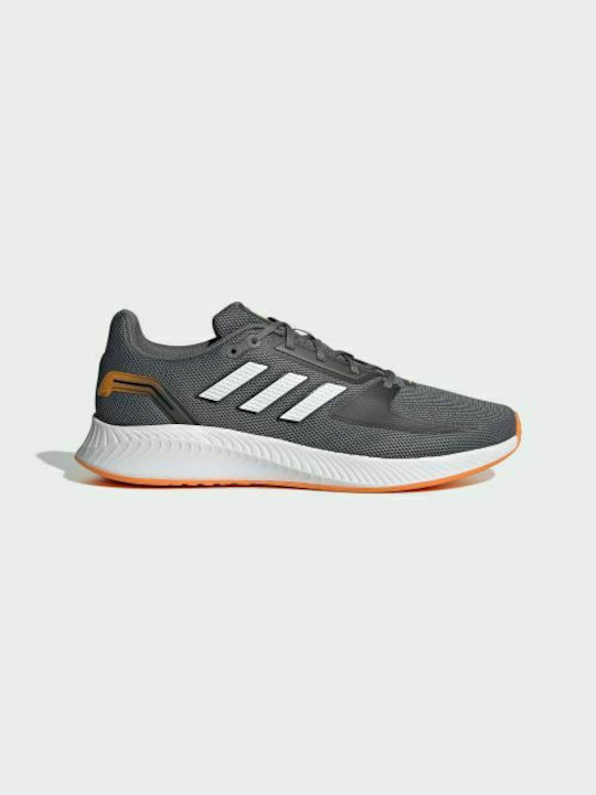 Adidas Run Falcon 2.0 Ανδρικά Αθλητικά Παπούτσια Running Grey Four / Cloud White / Orange Rush
