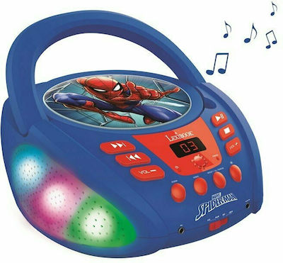 Lexibook Φορητό Ηχοσύστημα Spiderman με Bluetooth / CD σε Μπλε Χρώμα