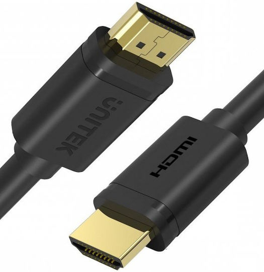 Unitek 4k C1101bk Black HDMI 2.0 Premium High Speed 4K 60Hz HDR Cable HDMI male - HDMI male 0.3m Μαύρο