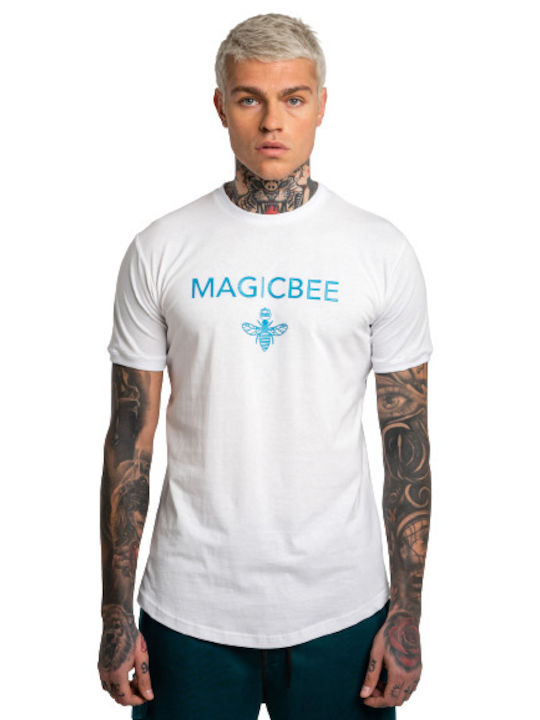 Magic Bee Мъжка тениска с къс ръкав Бял
