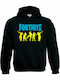 Kinder-Sweatshirt mit Kapuze und Taschen Schwarz Fortnite