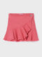 Kinder Rock aus Jeans Einfarbig Rot