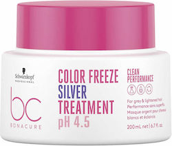 Schwarzkopf Bonacure Color Freeze Silver p.H 4.5 Mască de Păr 200ml