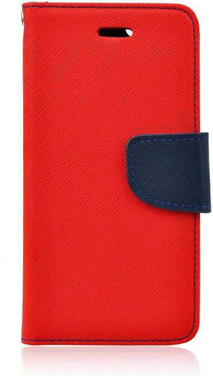 Fancy Wallet Synthetic Leather Red (Galaxy S22)