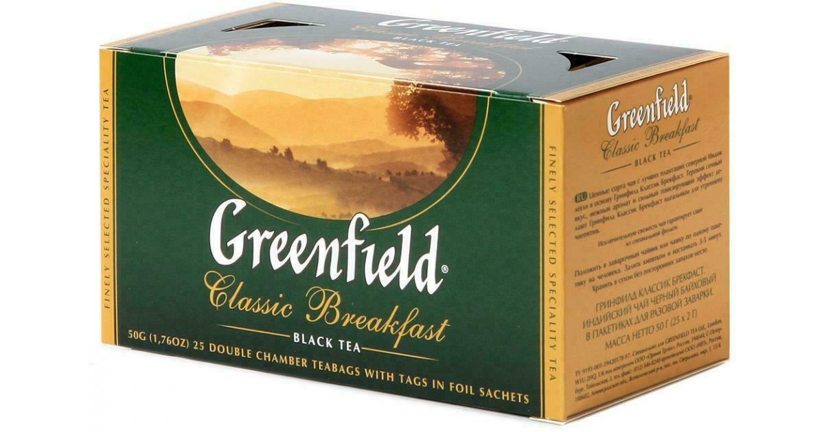 Greenfield Tea Μαύρο Τσάι Classic Breakfast 25 Φακελάκια 50gr Skroutz.gr