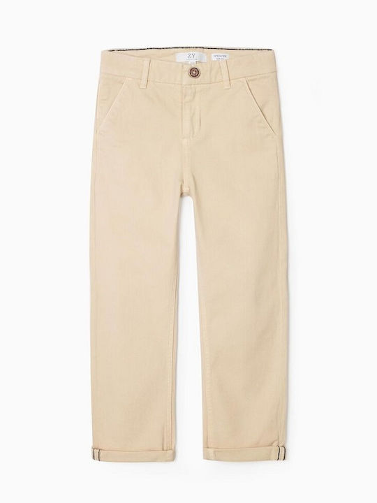 Zippy Boys Fabric Trouser Beige