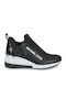 Willis Wedge Trainer Damen Sneakers Schwarz