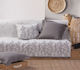Nef-Nef Homeware Salvia Ριχτάρι Πολυθρόνας Ζακάρ 170x180εκ. Ecru / Black