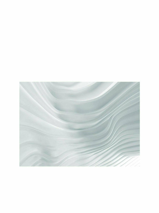 Wall Mural Waving White Fabric White 150x105cm