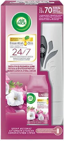 Airwick Spray Device Freshmatic with Fragrance Smooth Satin & Moon Lily 250ml