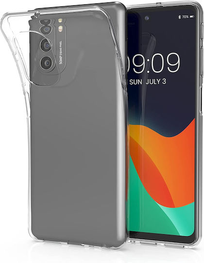 KWmobile Umschlag Rückseite Silikon Transparent (Motorola Moto G51 5G)