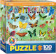 Παιδικό Puzzle Butterflies για 5+ Ετών 100pcs Eurographics