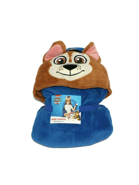 Nickelodeon Κουβέρτα Fleece Paw Patrol 1 Μπλε 1...