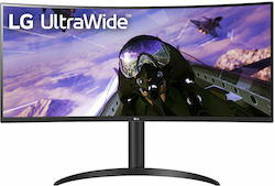 LG 34WP65C-B Ultrawide VA HDR Curbat Monitor de jocuri 34" QHD 3440x1440 160Hz cu Timp de Răspuns 5ms GTG