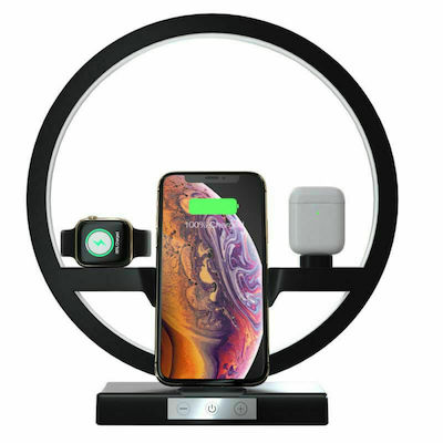 Optonica Wireless Charger (Qi Pad) Blacks (Ultimate Wireless Charging Station 3in1)