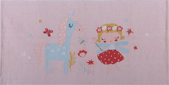 Nef-Nef Homeware Magic World Kinder Teppich Wolken Pink 70x140cm