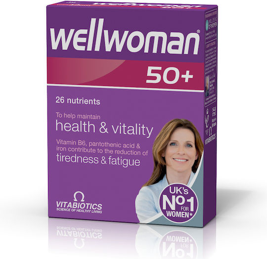Vitabiotics Wellwoman 50+ Supliment pentru Menopauză 30 Comprimate
