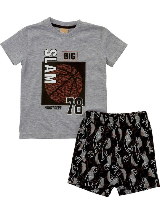 Kids' Set with Shorts Summer 2pcs Gray