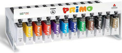 Primo Tempera Colour Paint Tube 18ml Multicolour 120pcs