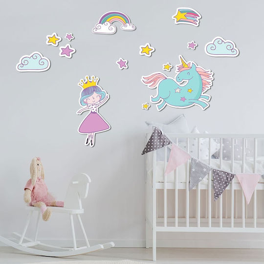 Ango Kinder Wandsticker Wand Unicorns Princess