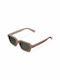 Meller Adisa Sunglasses with Grey Brown Olive Plastic Frame and Green Lens AD-GREYBROWNOLI