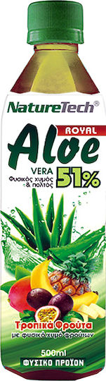 NatureTech Băutură din Fructe Suc Aloe & Fructe tropicale Fără zahăr 500ml 1buc