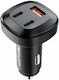 Acefast B3 Autoladegerät 66W 4A Schnellladen mit Anschlüssen: 1xUSB 1xType-C Schwarz Farbe
