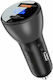 Acefast B6 Car Charger 63W 3A Fast Charging with Ports 1xUSB-A 1xType-C with Type-C Cable Black Colour