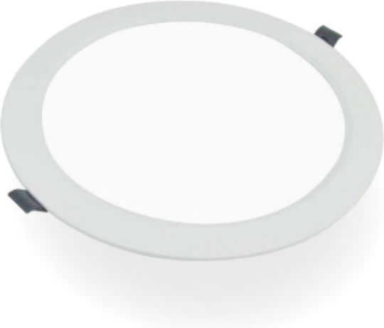 Lucas Rotund Încastrat Panou LED Putere 24W cu Alb Rece Lumini 30x30cm.
