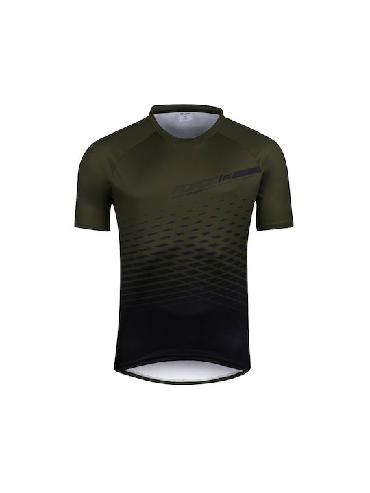 Force Angle Short Sleeves Cycling Jersey Green