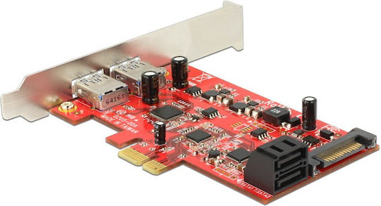 DeLock Κάρτα PCIe σε 4 θύρες SATA III / USB 3.0