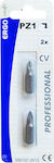 Ergo Set 2 Screwdriver Bits Star/Torx