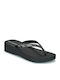 Mesh VII Women's Platform Flip Flops Black
