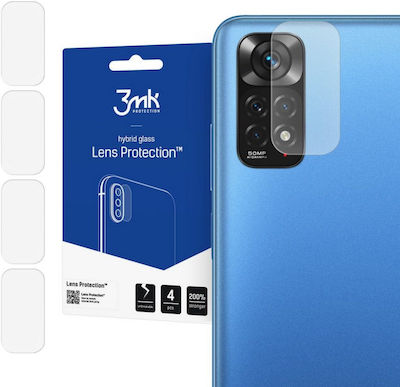 3MK Lens Protection 4 pcs Protecție Cameră Sticlă călită pentru Redmi Note 11