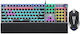 Aula T500 Gaming Keyboard Set with RGB lighting & Mouse (English US) Gray
